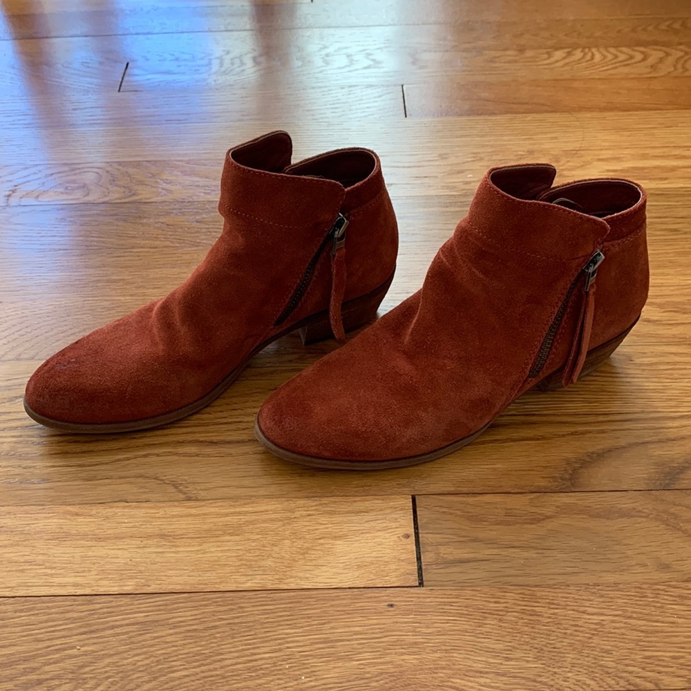 Sam Edelman Packer Bootie in Paprika Suede